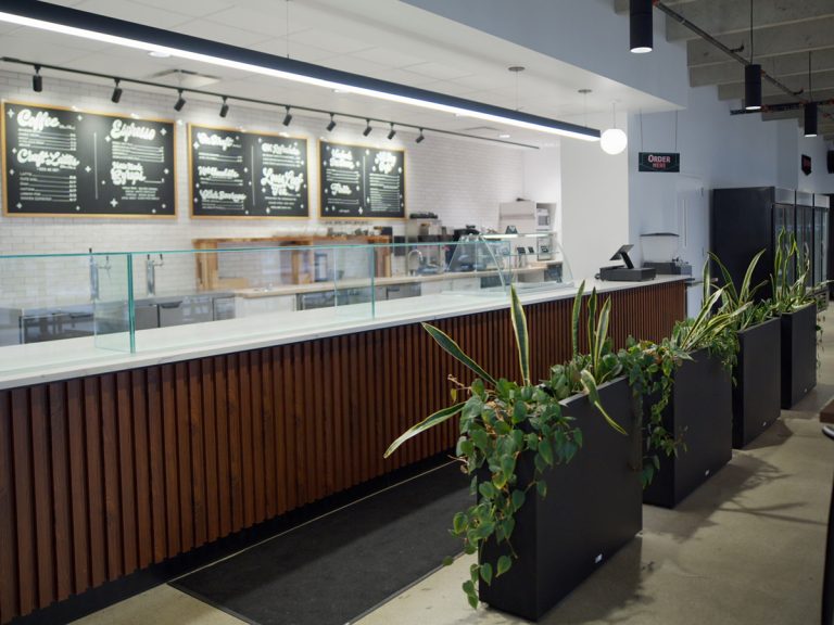Interior of a retail building